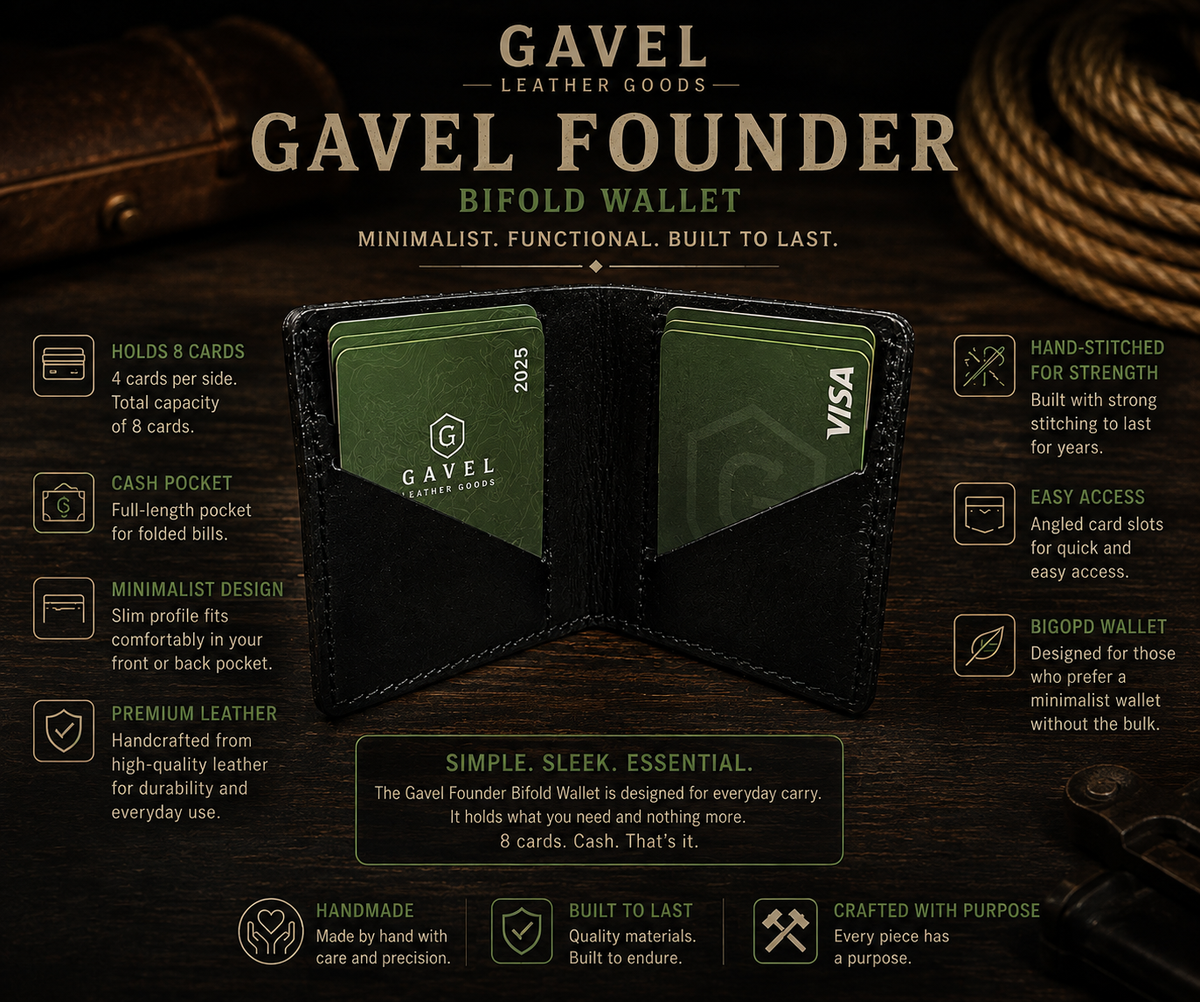GAVEL FOUNDER BIFOLD WALLET